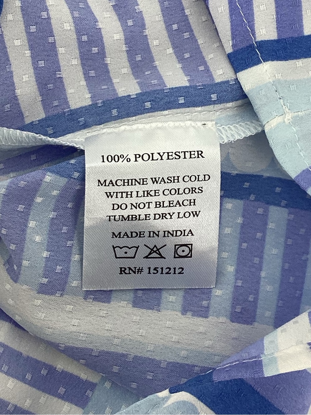 Mary Square Striped Blue Puff-Sleeve Peasant Blouse Simply Stripe Skylar - Picture 7 of 7